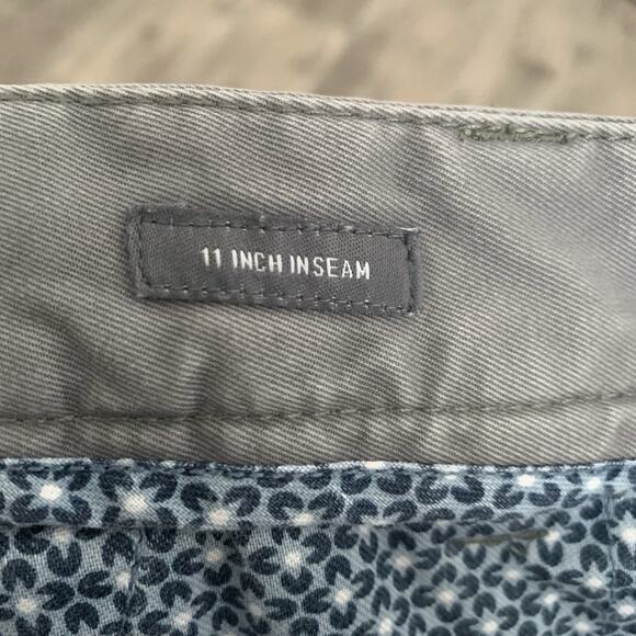 Bonobos Chino Shorts Mens 32 Gray 11” Inseam Flat Front Classic Washed Twill - Picture 4 of 7